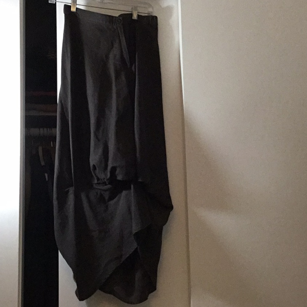 Gathered skirt fine linen